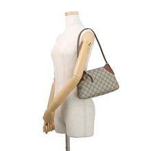 Load image into Gallery viewer, GUCCI GG Emblem Shoulder Bag Beige/Brown815218 GG Supreme Leather Size Small