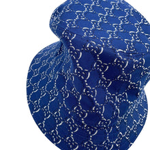 Load image into Gallery viewer, GUCCI GG Canvas bucket hat Size L Blue817427 Cotton100%
