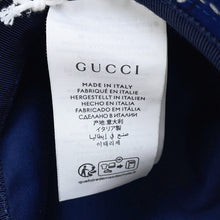Load image into Gallery viewer, GUCCI GG Canvas bucket hat Size L Blue817427 Cotton100%