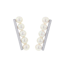 Load image into Gallery viewer, TASAKI Balance Plus Diamond Pavé EarringE-3913-18KWG 18K White Gold