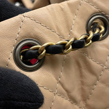 Load image into Gallery viewer, CHANEL Gabrielle de CHANEL Backpack BeigeBlackA94485 Aged Calf Leather Size Small