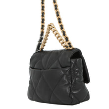 Load image into Gallery viewer, CHANEL CHANEL19 CHANEL19 Matelasse Shoulder Bag BlackAS1160 Shiny Lambskin