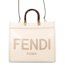 Load image into Gallery viewer, FENDI Sunshine Ivory/Beige8BH386 Leather Size Medium