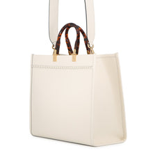 Load image into Gallery viewer, FENDI Sunshine Ivory/Beige8BH386 Leather Size Medium