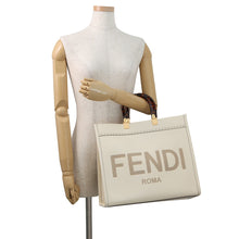 Load image into Gallery viewer, FENDI Sunshine Ivory/Beige8BH386 Leather Size Medium