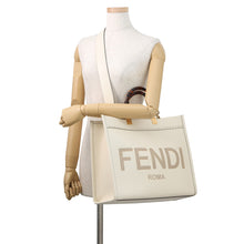Load image into Gallery viewer, FENDI Sunshine Ivory/Beige8BH386 Leather Size Medium