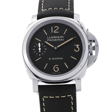 Load image into Gallery viewer, PANERAI Luminor 8 Giorni W44mm Stainless Steel Leather Black DialPAM00915