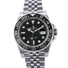 将图像加载到图库查看器中,ROLEX GMT MasterII W40mm Stainless Steel Black Dial126710GRNR