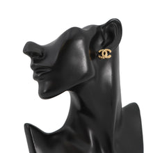 将图像加载到图库查看器中,CHANEL CC Logo CC Mark Stud Quilted Earrings GoldABH240 B23662 Gold Plated