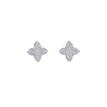 Load image into Gallery viewer, LOUIS VUITTON LV Diamond Double Round EarringsQ06400 18K White Gold