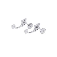 Load image into Gallery viewer, LOUIS VUITTON LV Diamond Double Round EarringsQ06400 18K White Gold