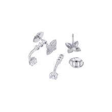 Load image into Gallery viewer, LOUIS VUITTON LV Diamond Double Round EarringsQ06400 18K White Gold