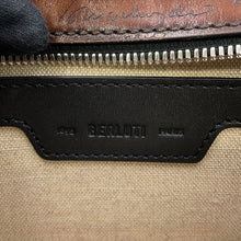 Load image into Gallery viewer, Berluti Calligraphy Jules Gulliver 2-Way Handbag Brown Leather