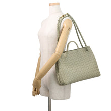 将图像加载到图库查看器中,Bottega Veneta Andiamo Handbag Travertine766016VCPP12943 Lambskin Size Medium