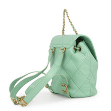 将图像加载到图库查看器中,CHANEL Matelasse Backpack Light GreenAS4866 Lambskin