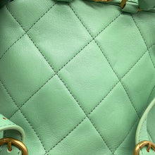 将图像加载到图库查看器中,CHANEL Matelasse Backpack Light GreenAS4866 Lambskin