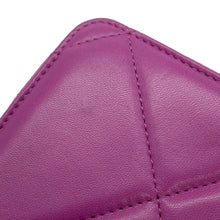 Load image into Gallery viewer, CHANEL 19 Small zip wallet PurpleAP0948 Lambskin