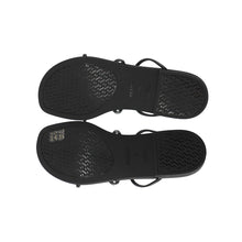 Load image into Gallery viewer, HERMES Mykonos Sandals Black Rubber Size 38