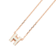 Load image into Gallery viewer, HERMES Pop Ash Necklace Size Mini White Lacquer Gold Plated
