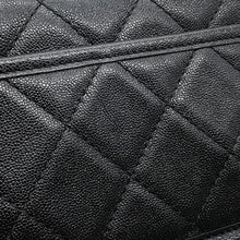Load image into Gallery viewer, CHANEL Mini Round Flap Messenger Bag BlackAS2465 Grained Calf Leather Size 18
