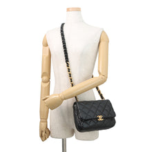 将图像加载到图库查看器中,CHANEL Single flap Matelasse Chain Shoulder BlackAS3206 Lambskin Size Small