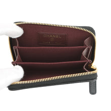 将图像加载到图库查看器中,CHANEL Matelasse Classic Zip Coin Purse BlackAP0216 Y01864 C3906 Caviar Leather