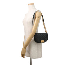 Load image into Gallery viewer, CHANEL Boy Chanel Half Moon Shoulder Bag BlackAS3350 Caviar Leather Size Small