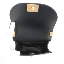 Load image into Gallery viewer, CHANEL Boy Chanel Half Moon Shoulder Bag BlackAS3350 Caviar Leather Size Small