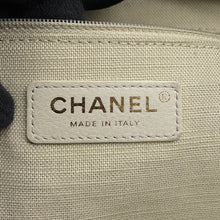 Load image into Gallery viewer, CHANEL Deauville Chain Tote BlackAS3257 Canvas Leather Size Small