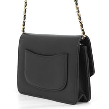 将图像加载到图库查看器中,CHANEL CC Logo Chain Wallet BlackAP4653 Caviar Leather