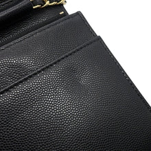 将图像加载到图库查看器中,CHANEL CC Logo Chain Wallet BlackAP4653 Caviar Leather