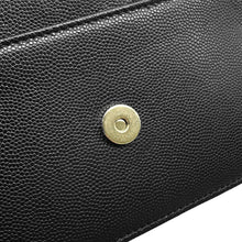 将图像加载到图库查看器中,CHANEL CC Logo Chain Wallet BlackAP4653 Caviar Leather