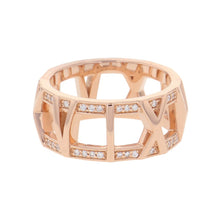 Load image into Gallery viewer, TIFFANY&Co. Atlas X Open Ring Size Approximately No. 12 18K Pink Gold