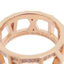 Load image into Gallery viewer, TIFFANY&Co. Atlas X Open Ring Size Approximately No. 12 18K Pink Gold