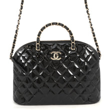 Load image into Gallery viewer, CHANEL Matelasse 2-Way Shopping Bag BlackAS3969 Patent Leather