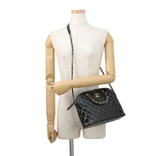 Load image into Gallery viewer, CHANEL Matelasse 2-Way Shopping Bag BlackAS3969 Patent Leather