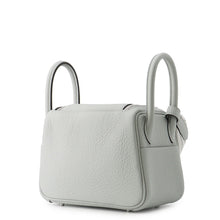 将图像加载到图库查看器中,HERMES Lindy Blue Gacier/Gris Perle Taurillon Clemence Size Mini