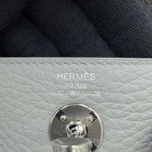 将图像加载到图库查看器中,HERMES Lindy Blue Gacier/Gris Perle Taurillon Clemence Size Mini