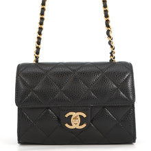 Load image into Gallery viewer, CHANEL Mini Flap Bag BlackAS5981-B22702-94305 Caviar Leather