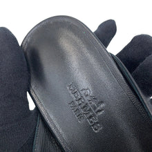 Load image into Gallery viewer, HERMES mule oz Black Leather Size 36