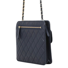 将图像加载到图库查看器中,CHANEL Matelasse ChainShoulder Mini Bag Navy Lambskin