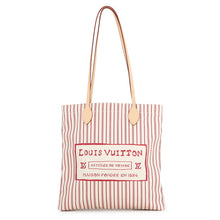 Load image into Gallery viewer, LOUIS VUITTON Carry It Tote Bag Beige/PlumM15121 Cotton Canvas