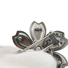 Load image into Gallery viewer, Van Cleef & Arpels Rose de Noël Clip Pendant Size SmallVCARD30400 18K White Gold