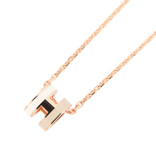 Load image into Gallery viewer, HERMES Pop Ash Necklace Rocabar White/Marron glacé Gold Plated Lacquer