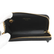 Load image into Gallery viewer, PRADA L-shaped zipper key case Black1PP026_2DZV_F0002 Saffiano LeatherLeather