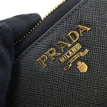 Load image into Gallery viewer, PRADA L-shaped zipper key case Black1PP026_2DZV_F0002 Saffiano LeatherLeather