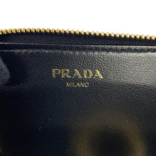 Load image into Gallery viewer, PRADA L-shaped zipper key case Black1PP026_2DZV_F0002 Saffiano LeatherLeather