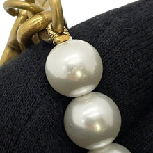Load image into Gallery viewer, LOUIS VUITTON Chain Belt Pearl Bag Charm Gold/WhiteM01689 Gold Plated Faux Pearl