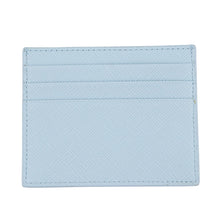 将图像加载到图库查看器中,PRADA Saffiano Leather Triangle Card Holder Pale Blue1MC025_QHH_F0EMZ Saffiano LeatherLeather