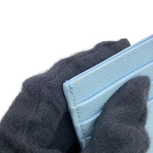 将图像加载到图库查看器中,PRADA Saffiano Leather Triangle Card Holder Pale Blue1MC025_QHH_F0EMZ Saffiano LeatherLeather